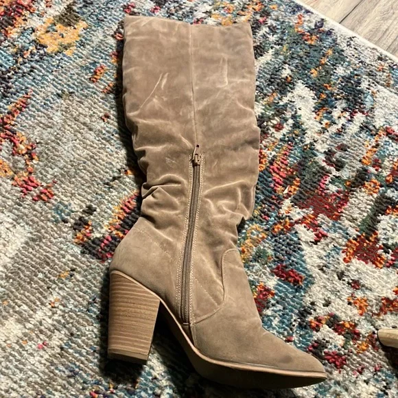 Size 9 target brown suede knee high boots - Picture 3 of 5